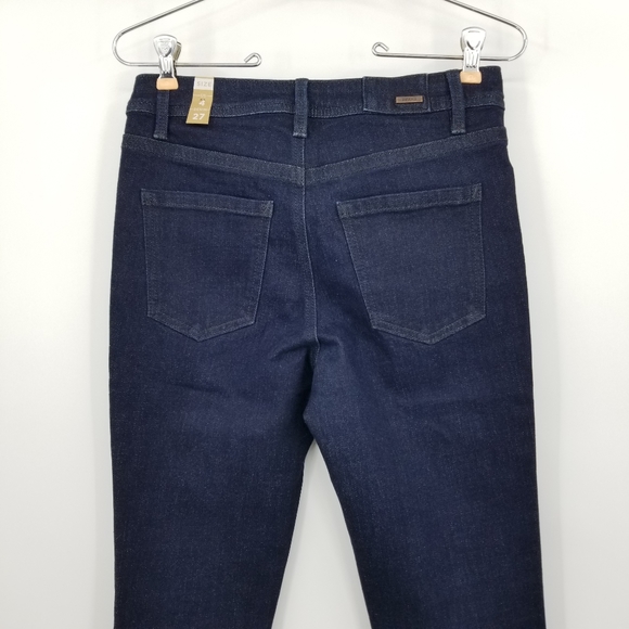 NWT Prana Morrison Raw Hem Crop Jean Rinse Dark Wash Size 4/27 - Picture 9 of 11